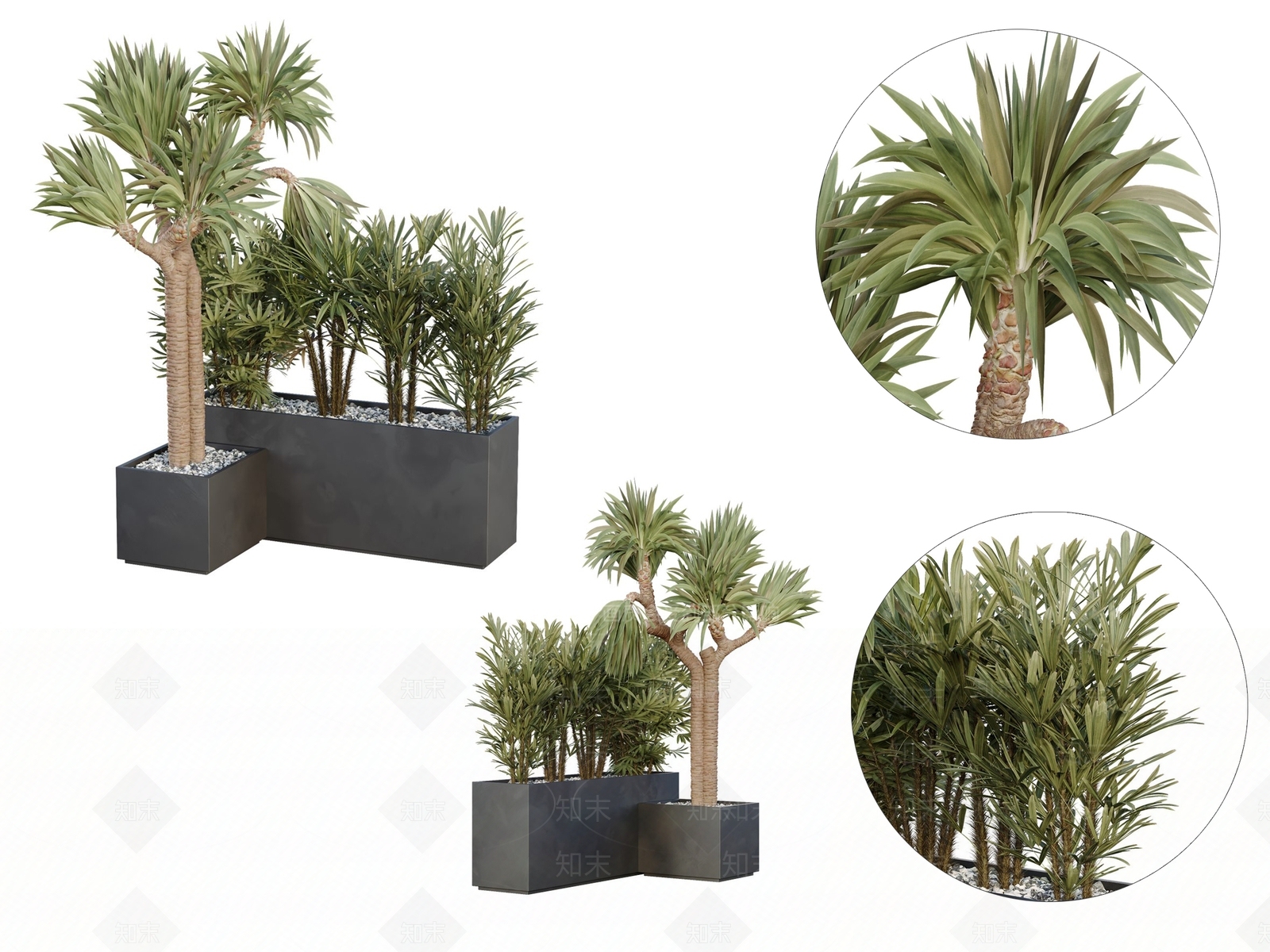 现代花箱3D模型下载【ID:1149344985】