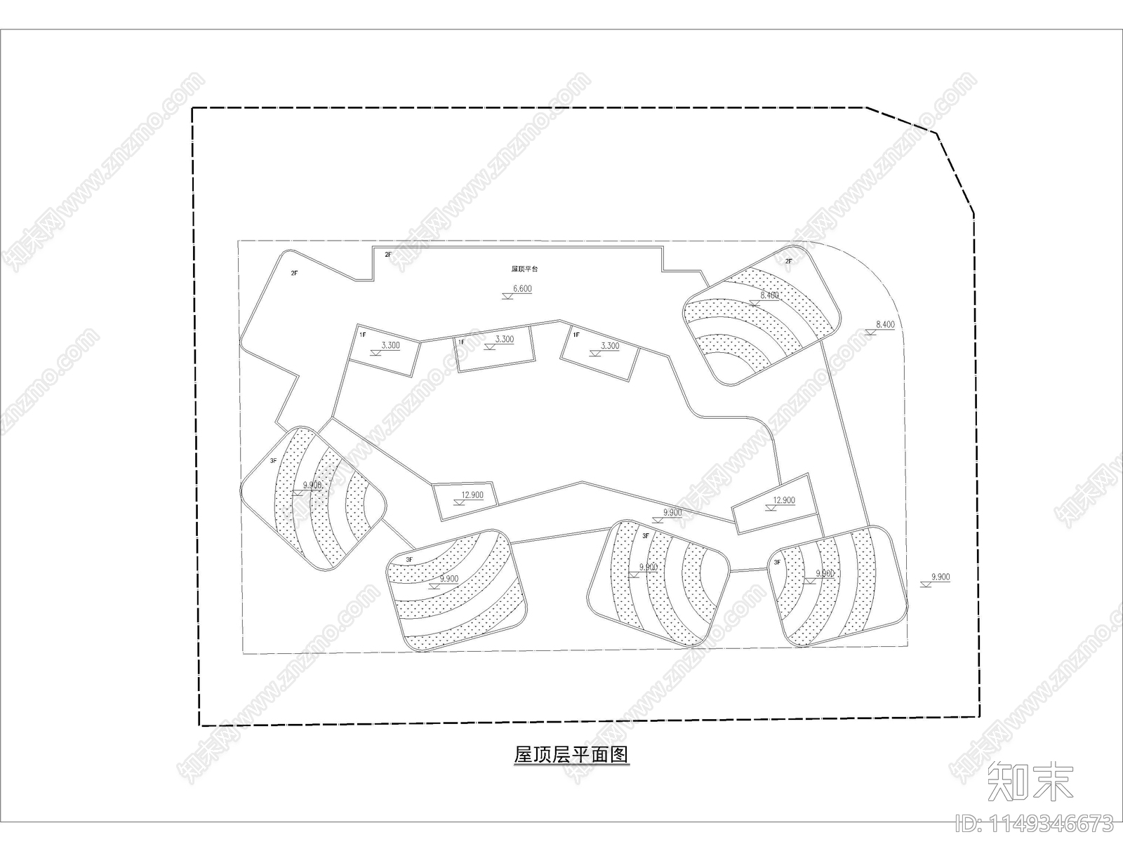 幼儿园场地及布局设计cad施工图下载【ID:1149346673】