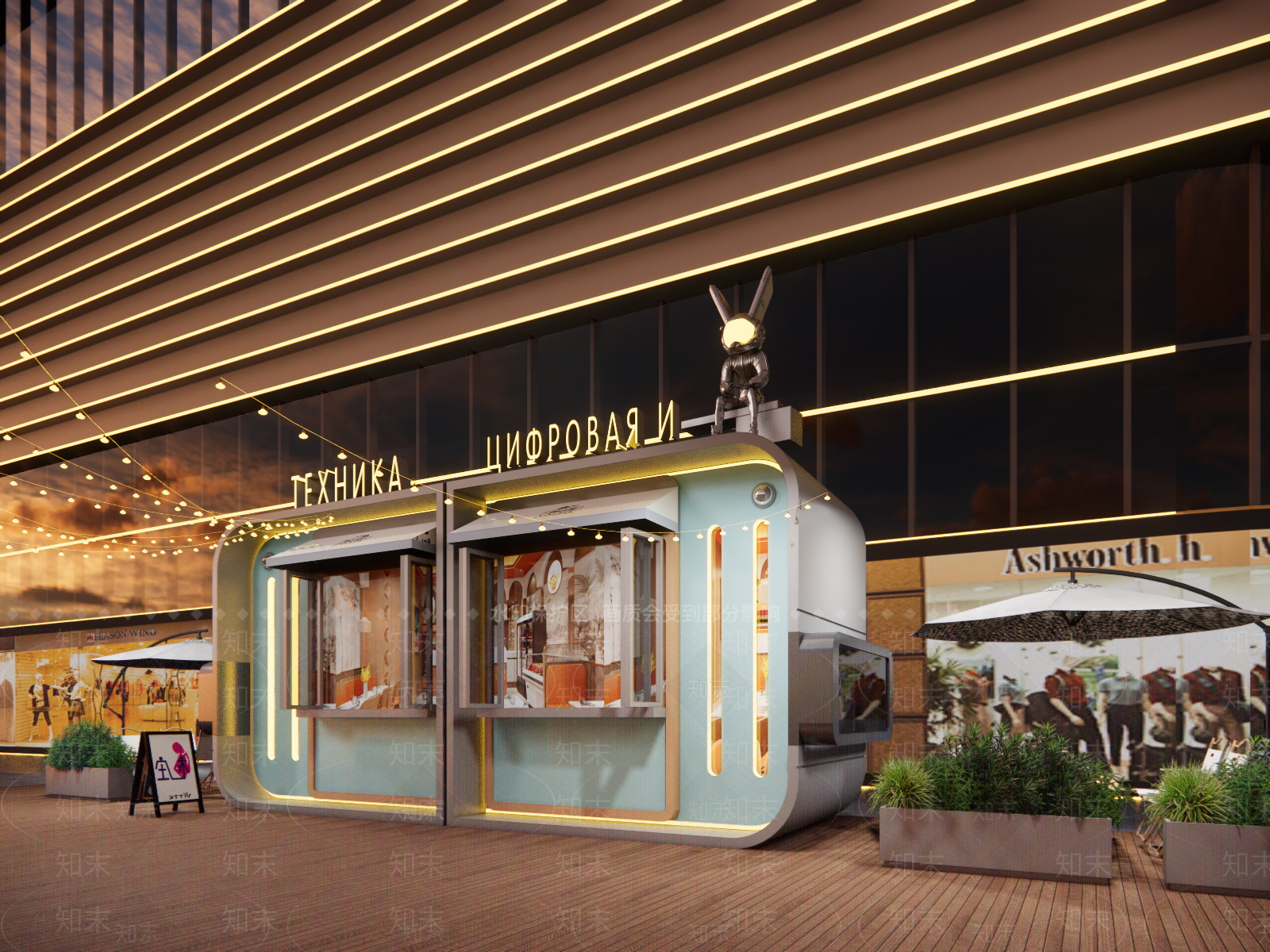现代餐饮建筑SU模型下载【ID:1149572224】