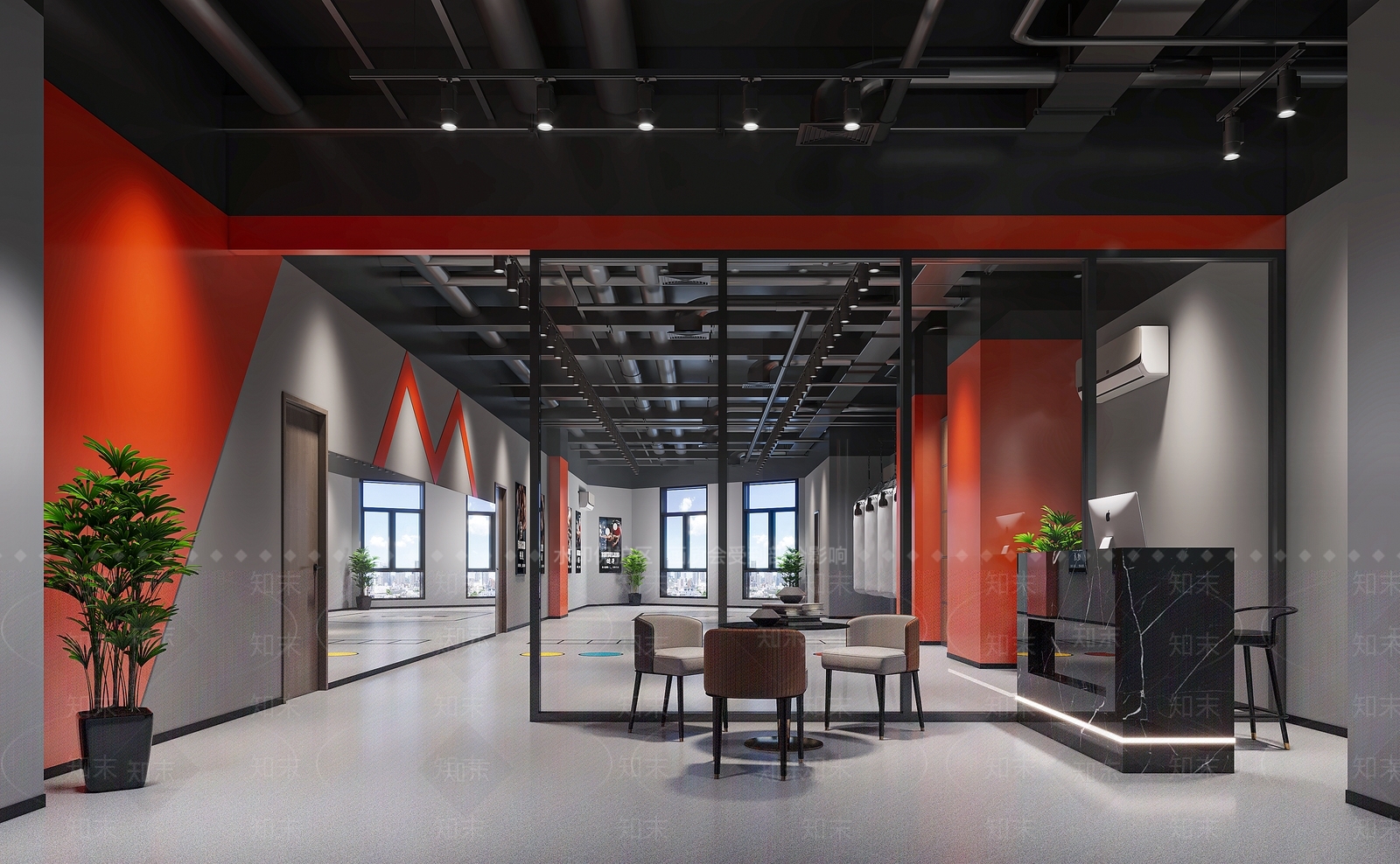 现代拳击馆3D模型下载【ID:1149359965】