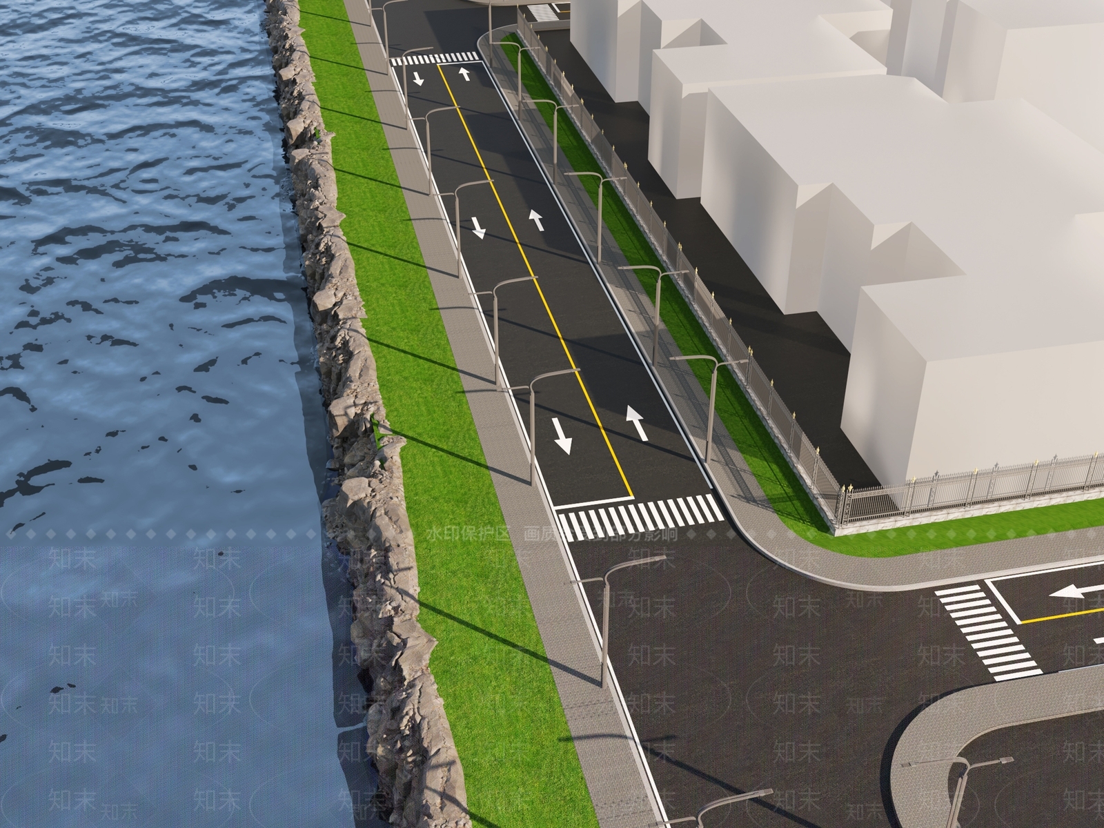 现代公路3D模型下载【ID:1149362851】
