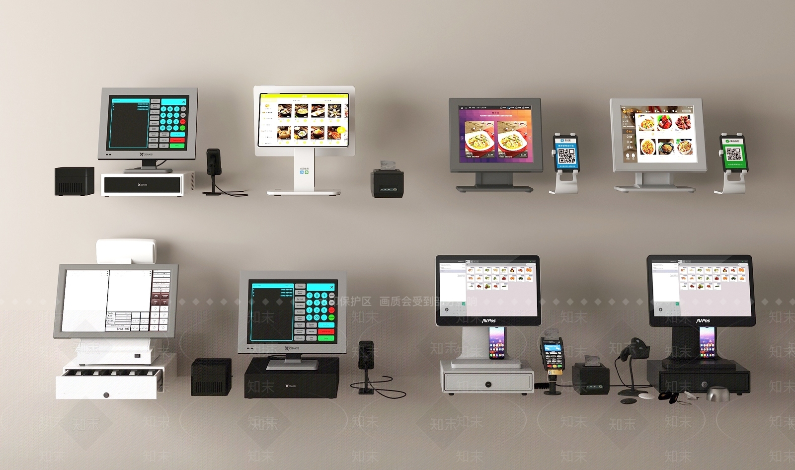 收银机3D模型下载【ID:1149369804】