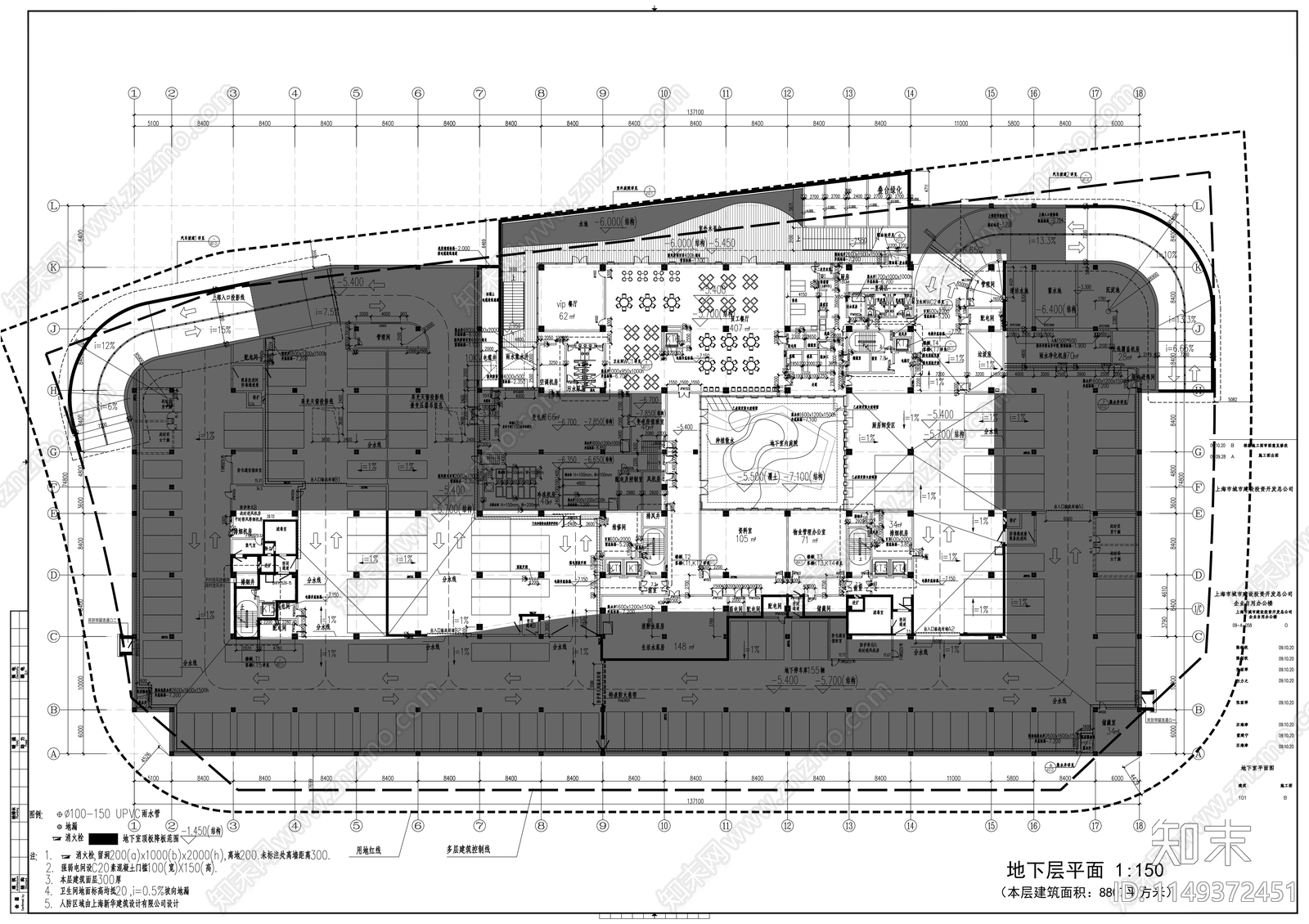 企业自用办公楼施工图cad施工图下载【ID:1149372451】