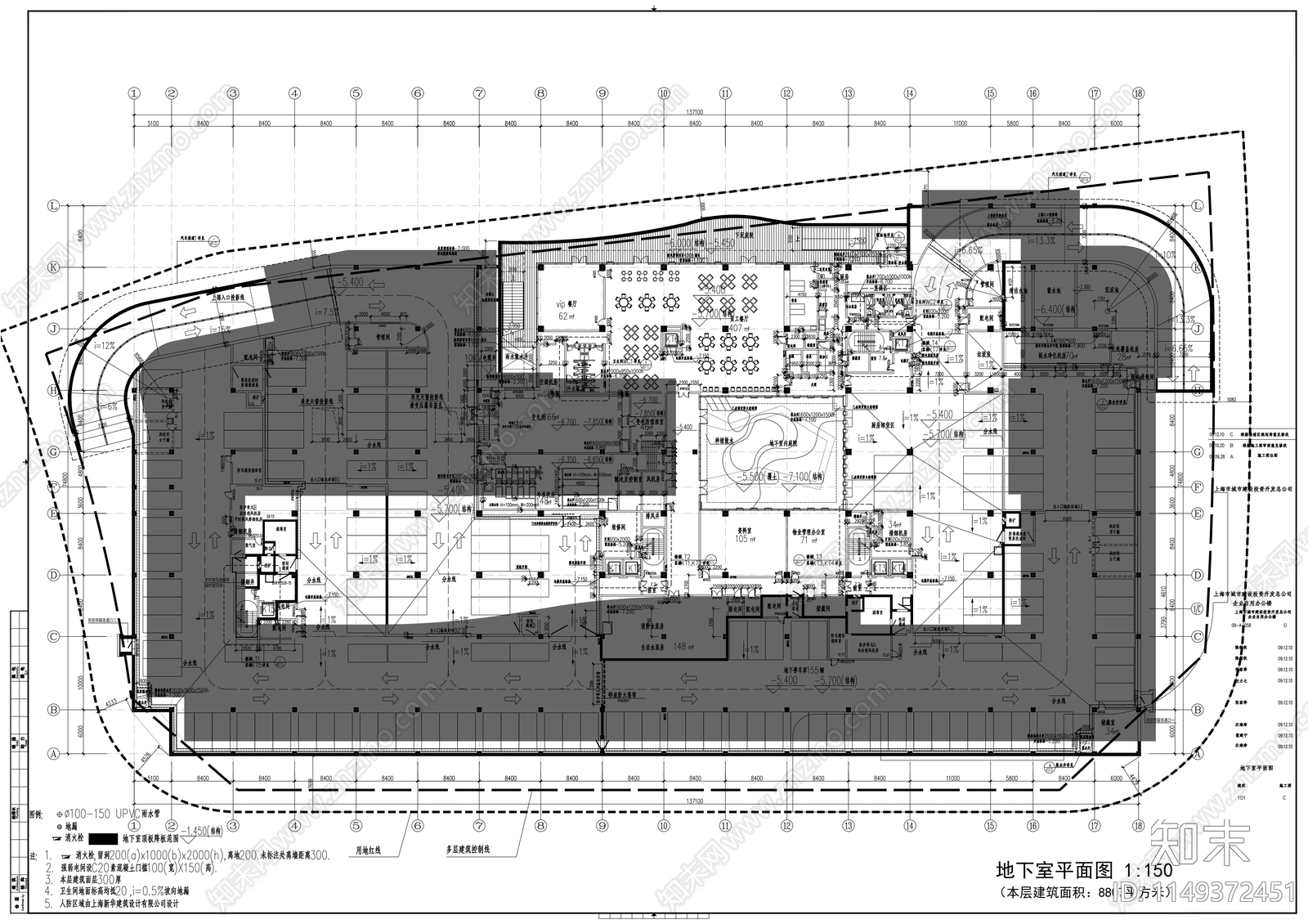 企业自用办公楼施工图cad施工图下载【ID:1149372451】