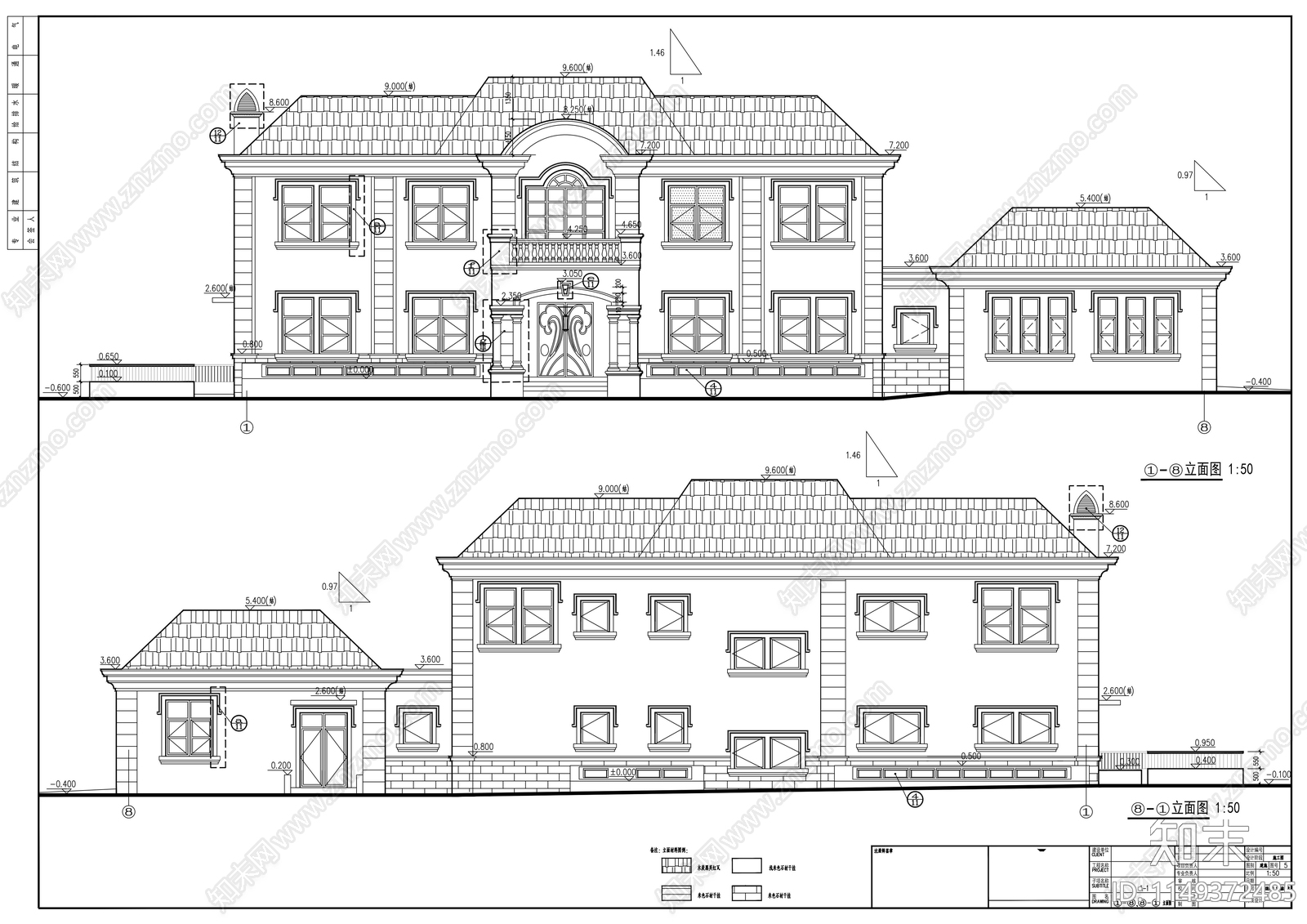 配套办公楼片区建筑施工图cad施工图下载【ID:1149372485】