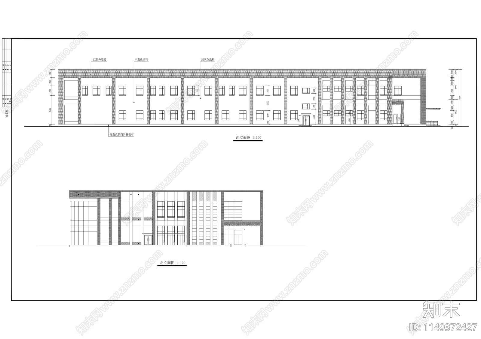 学校实习工厂建筑施工图cad施工图下载【ID:1149372427】