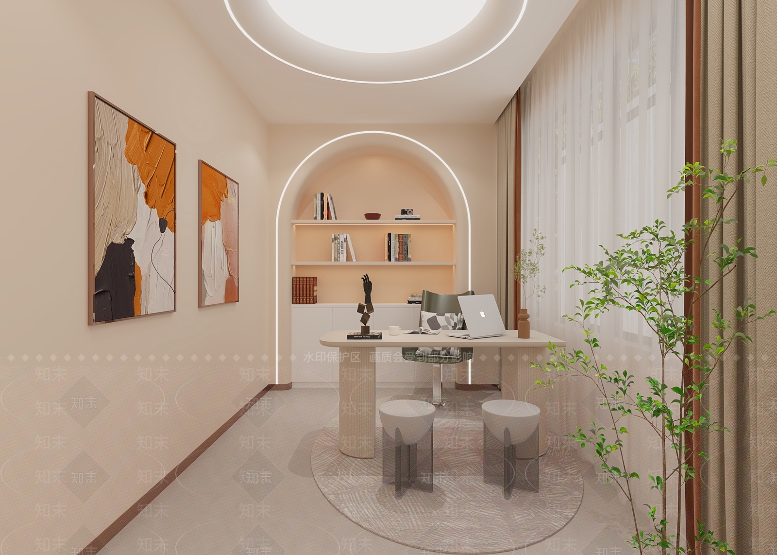 现代美容SPA店直播间3D模型下载【ID:1149374248】