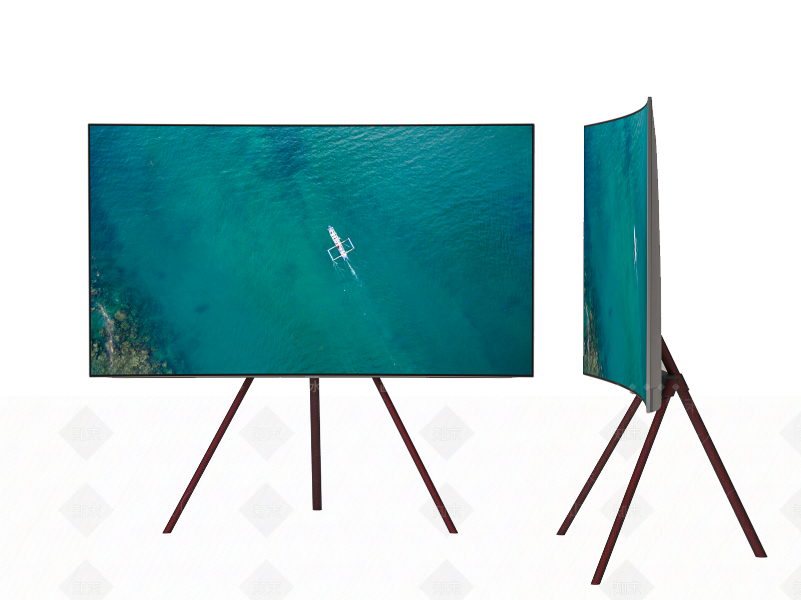 曲屏电视机SU模型下载【ID:1149377052】