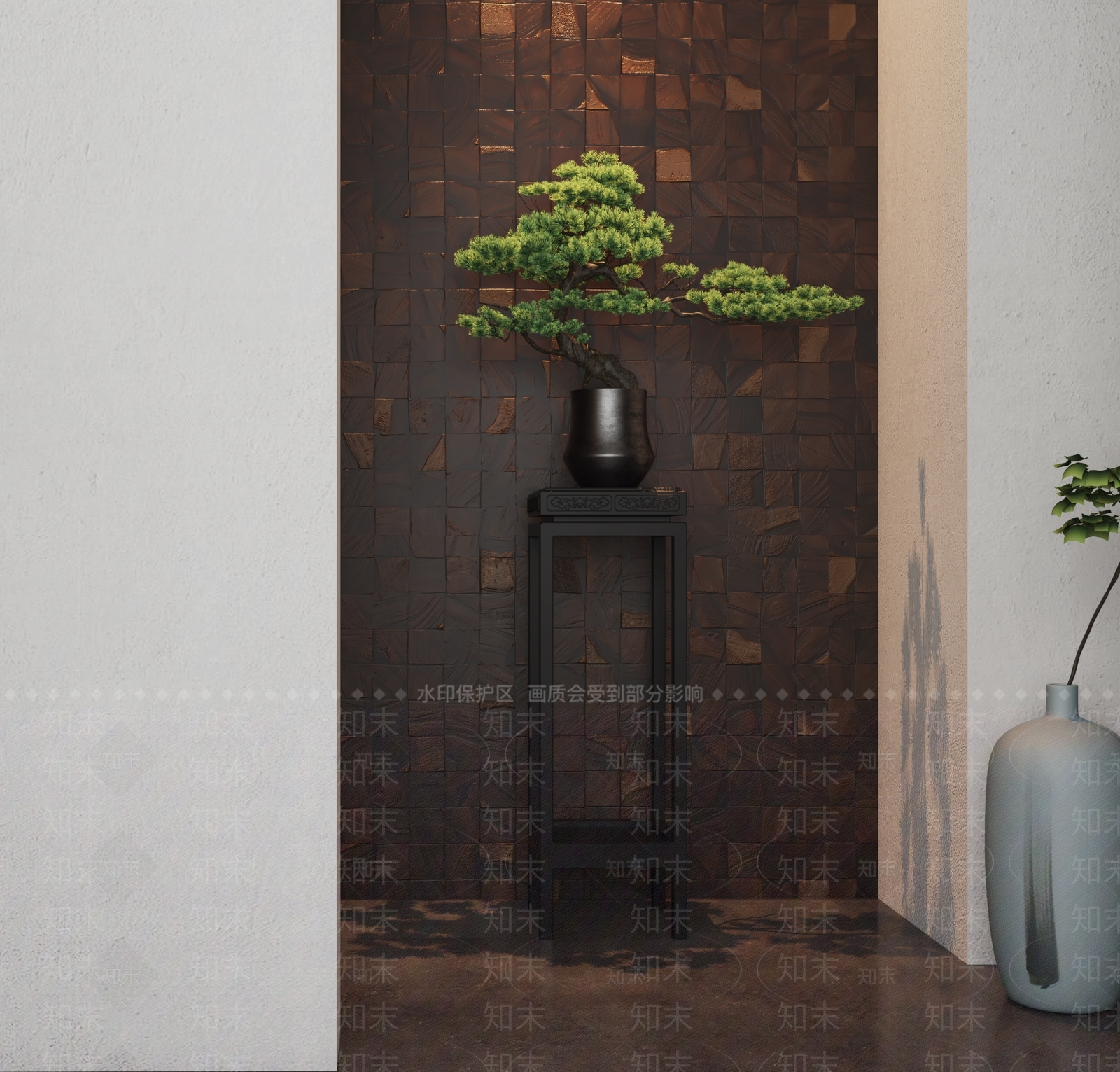新中式盆景3D模型下载【ID:1149385710】