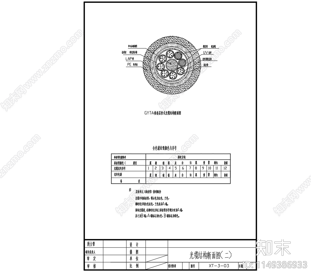 架空光缆管道结构过水渠过桥节点图cad施工图下载【ID:1149386933】