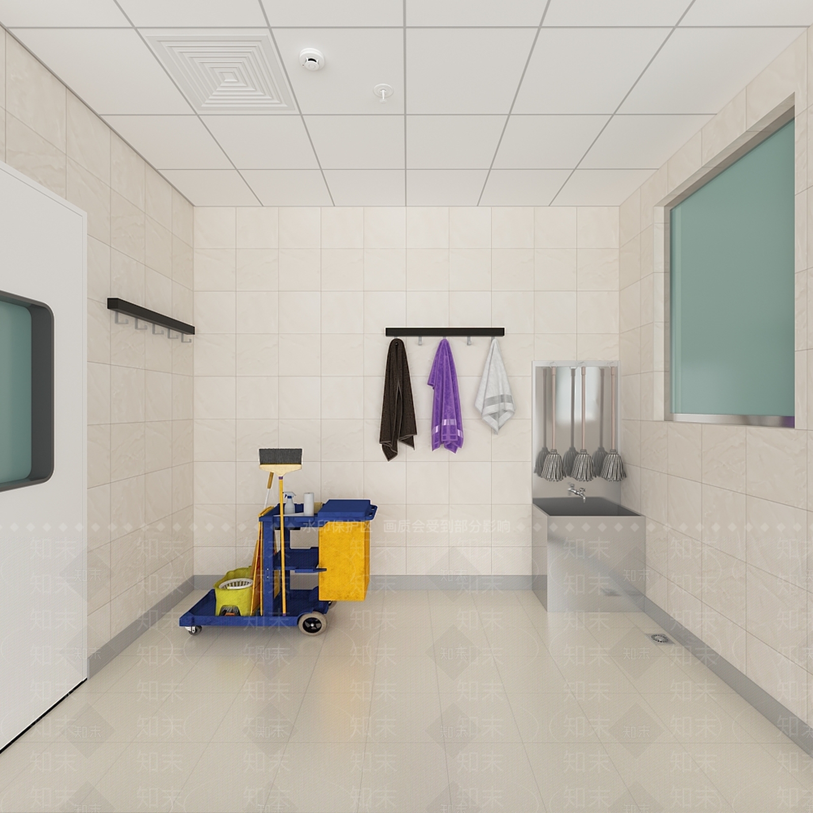 现代医疗污洗室3D模型下载【ID:1149388217】