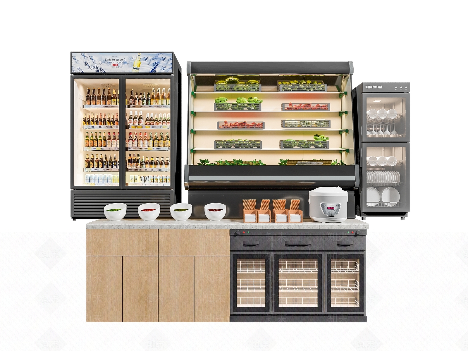 冰箱冰柜3D模型下载【ID:1149410232】