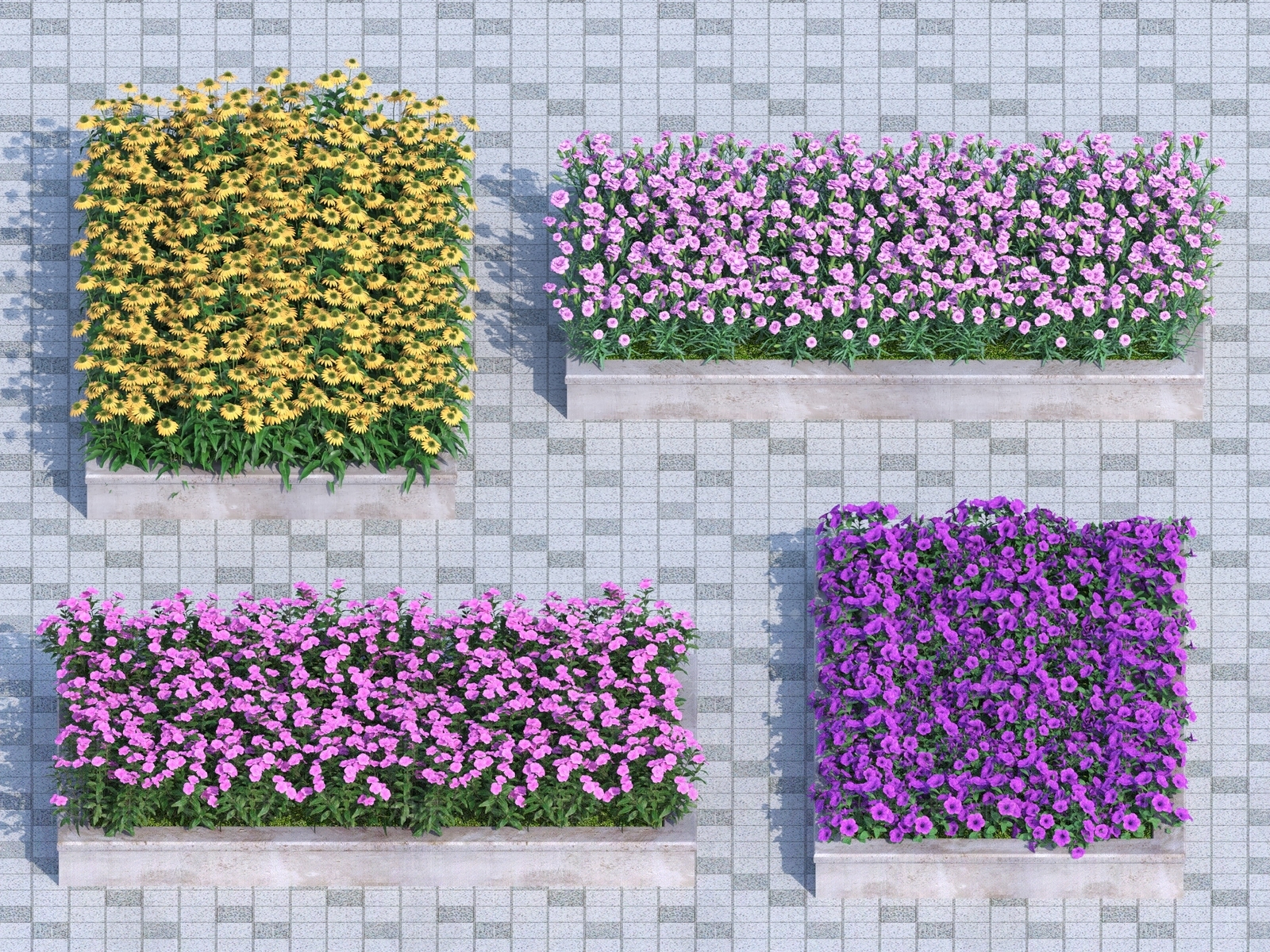 花草3D模型下载【ID:1149413753】