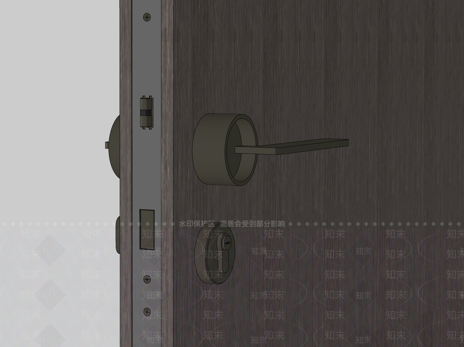 现代轻奢门把手SU模型下载【ID:1149592860】