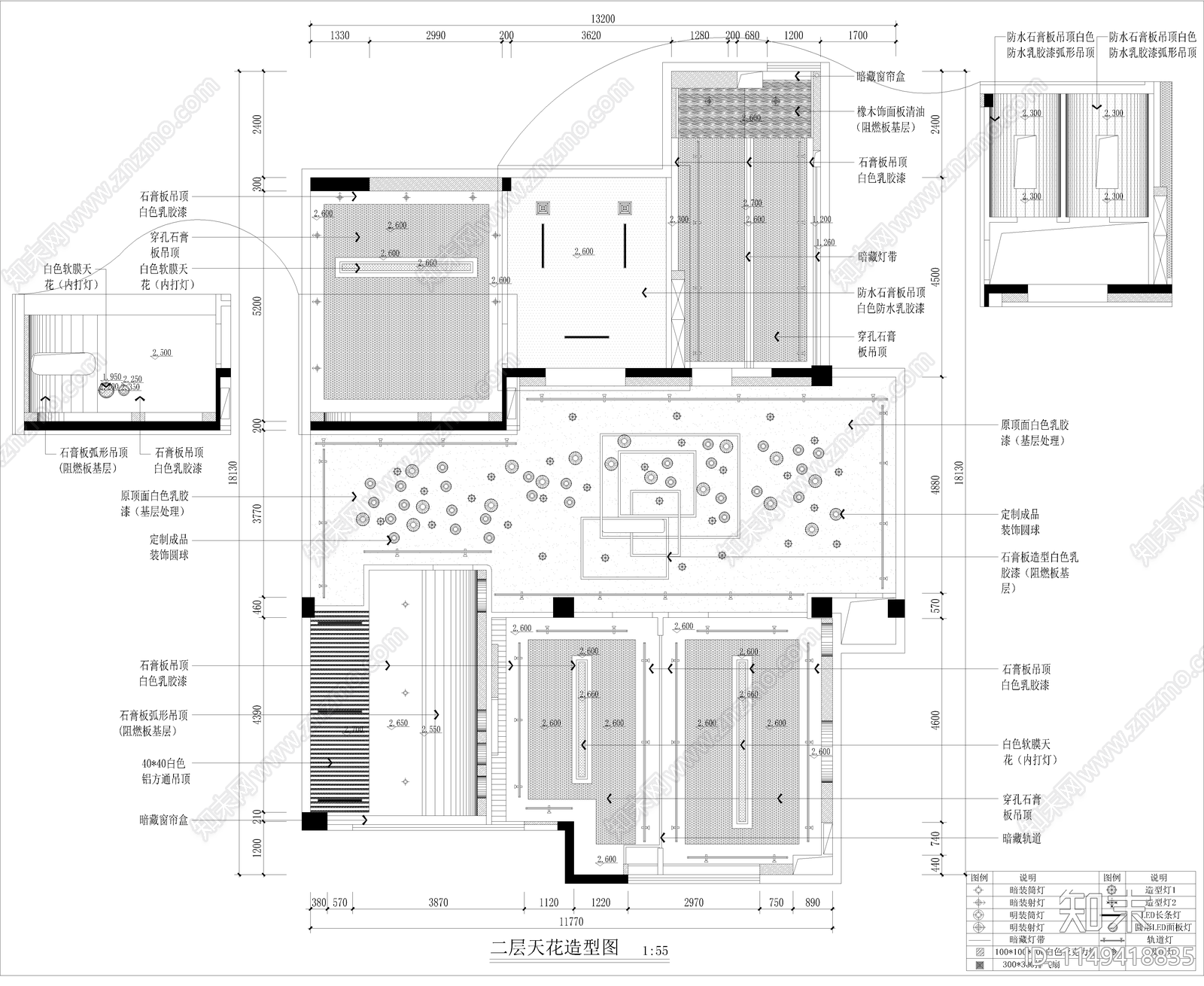 画室培训中心室内cad施工图下载【ID:1149418835】