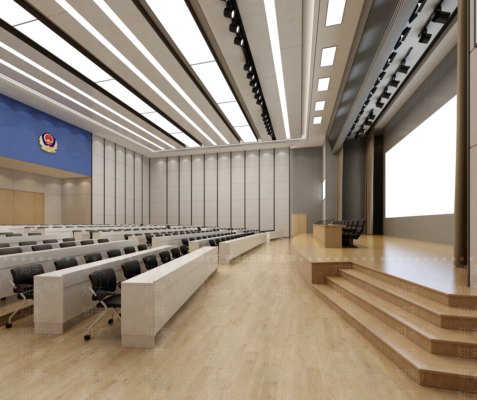 报告厅会议室3D模型下载【ID:1149422578】