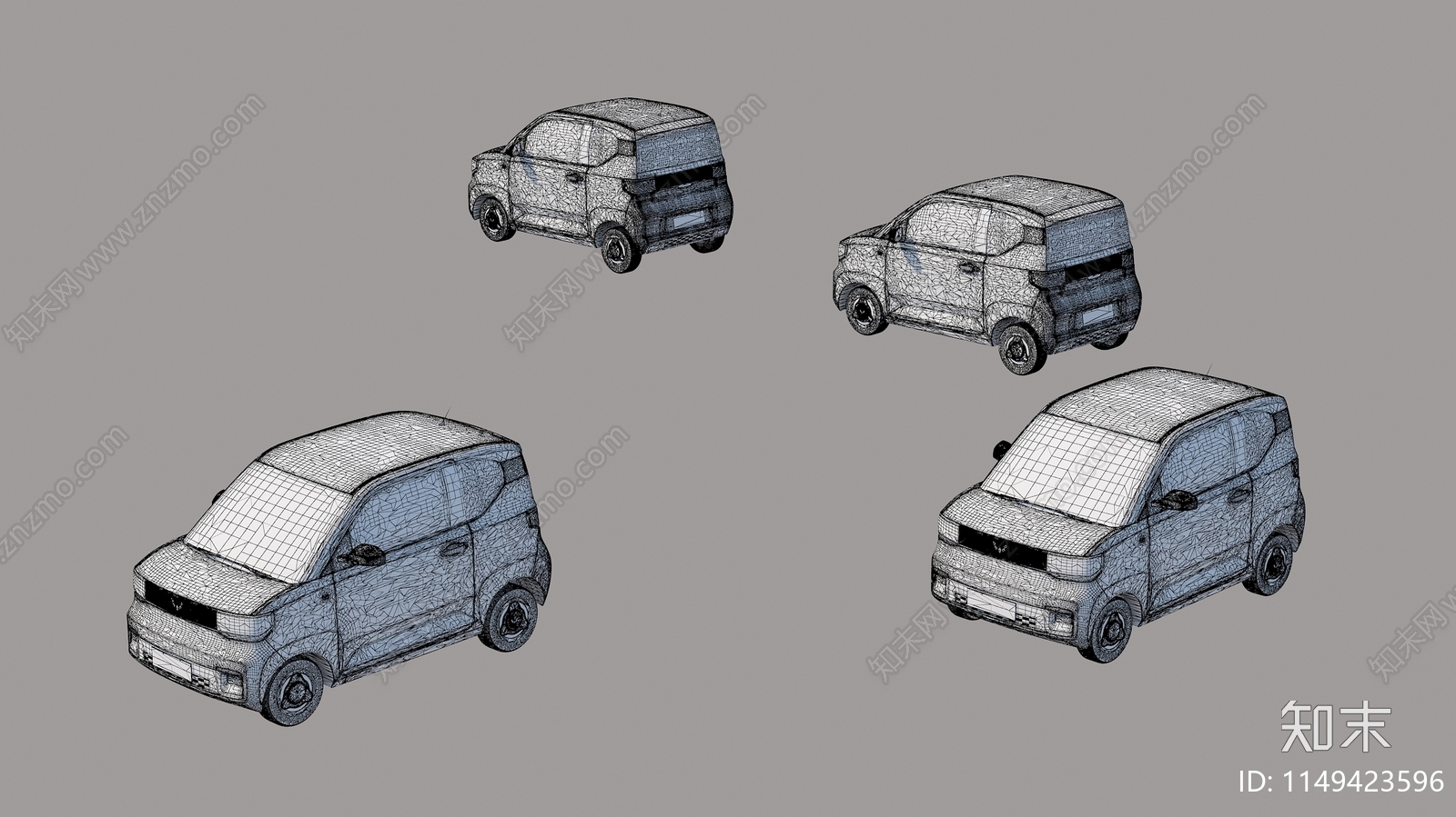 电动汽车3D模型下载【ID:1149423596】