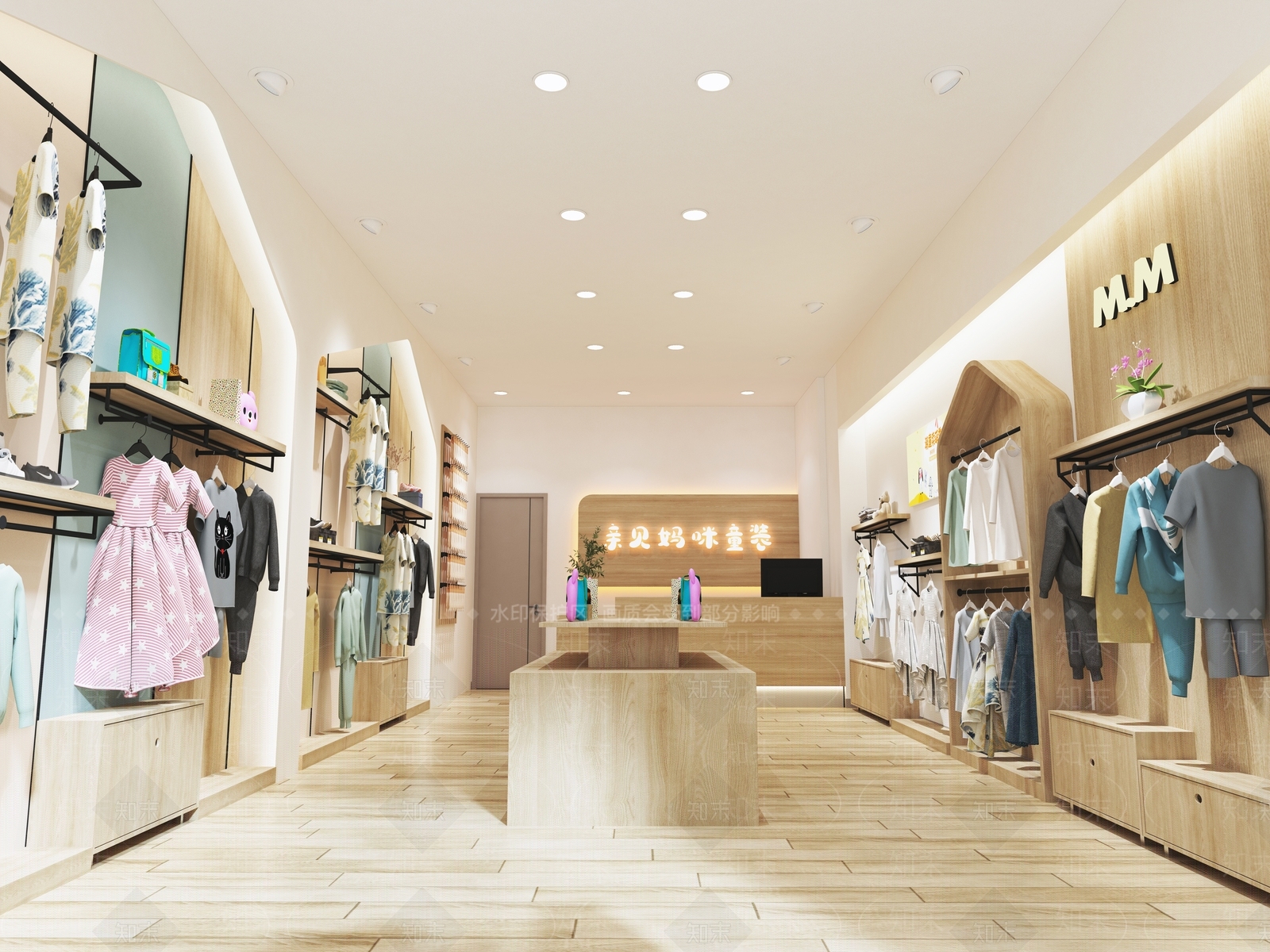 现代服装店3D模型下载【ID:1149433293】