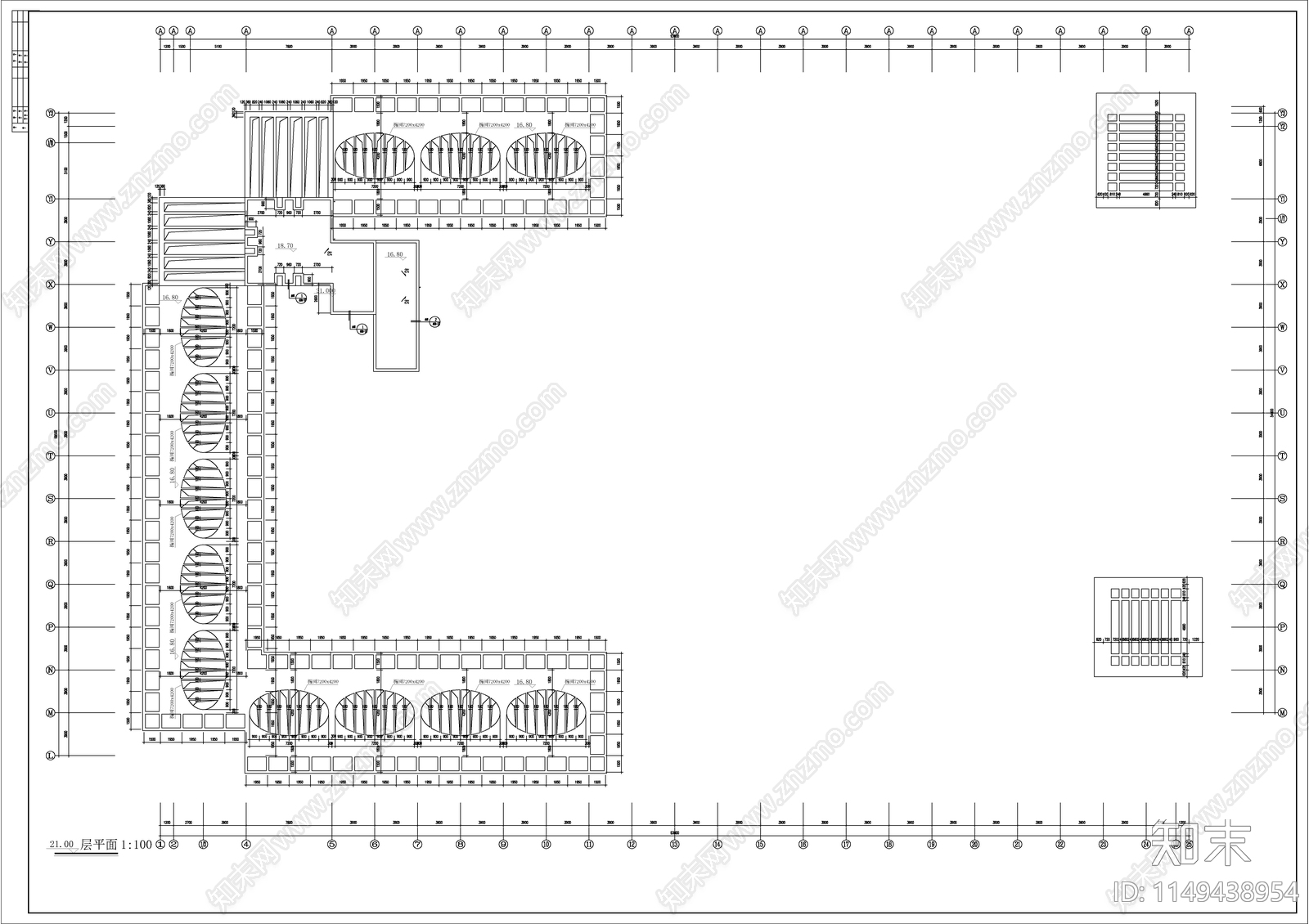 某农贸市场建筑施工图cad施工图下载【ID:1149438954】