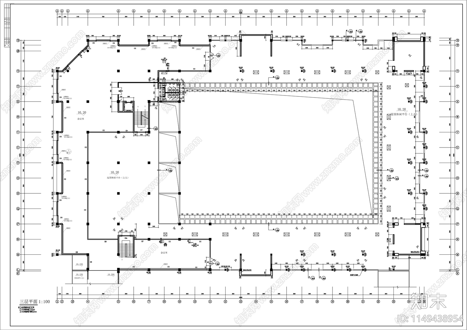 某农贸市场建筑施工图cad施工图下载【ID:1149438954】