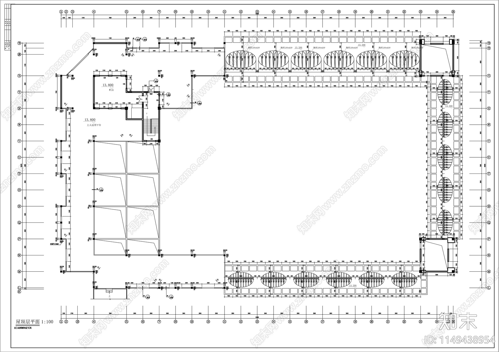 某农贸市场建筑施工图cad施工图下载【ID:1149438954】