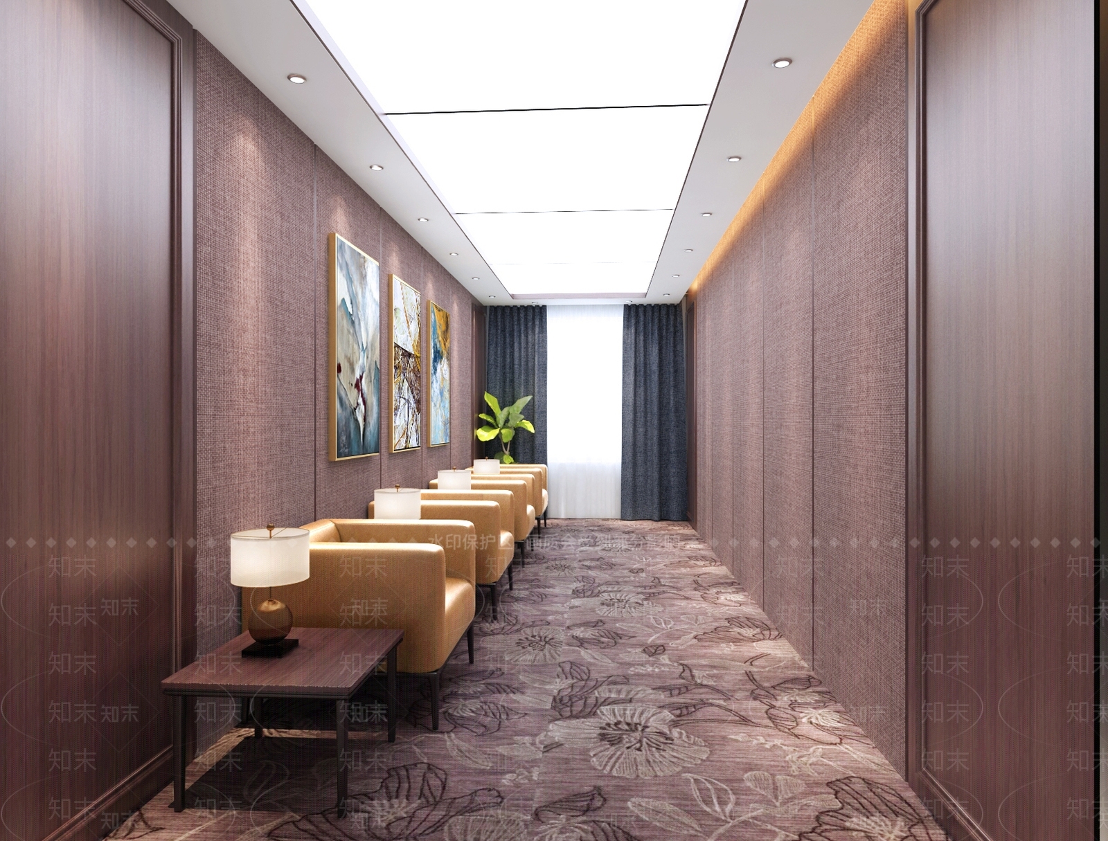 新中式会客厅3D模型下载【ID:1149440375】