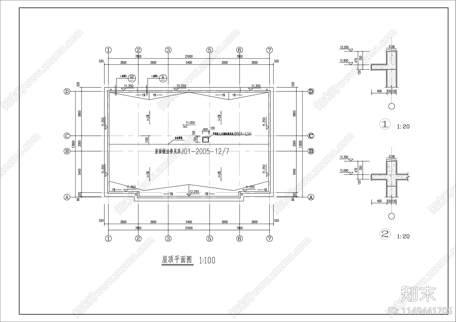 某三层办公综合楼施工图下载【ID:1149441705】