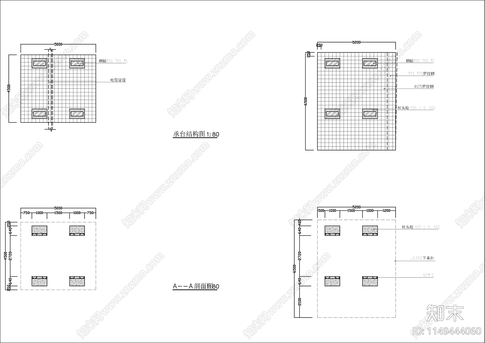 某步行街门楼钢构图cad施工图下载【ID:1149444060】