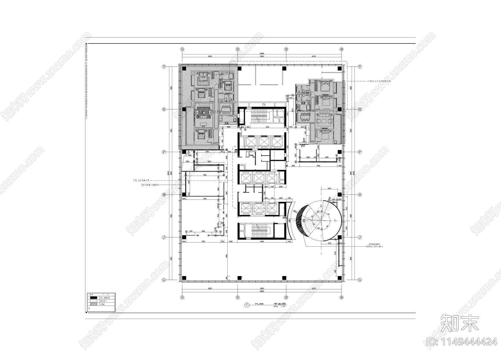 上海某售楼处设计施工图cad施工图下载【ID:1149444424】