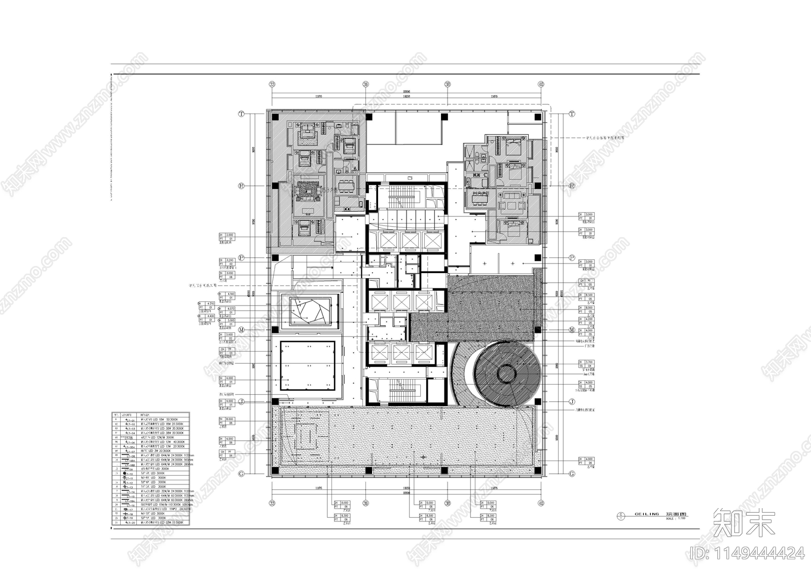 上海某售楼处设计施工图cad施工图下载【ID:1149444424】