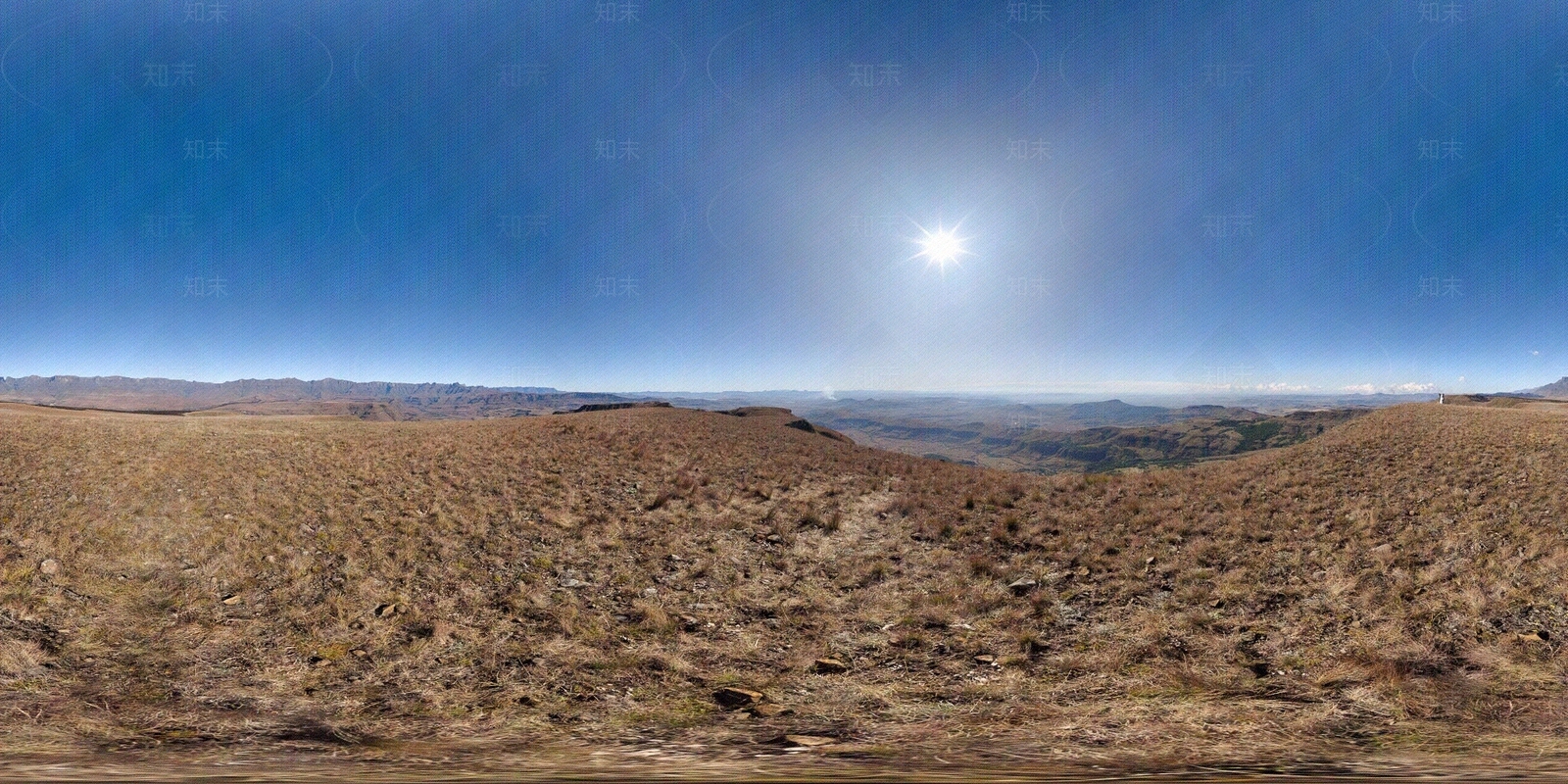 hdr山顶无云天空全景贴图下载【ID:1149446344】