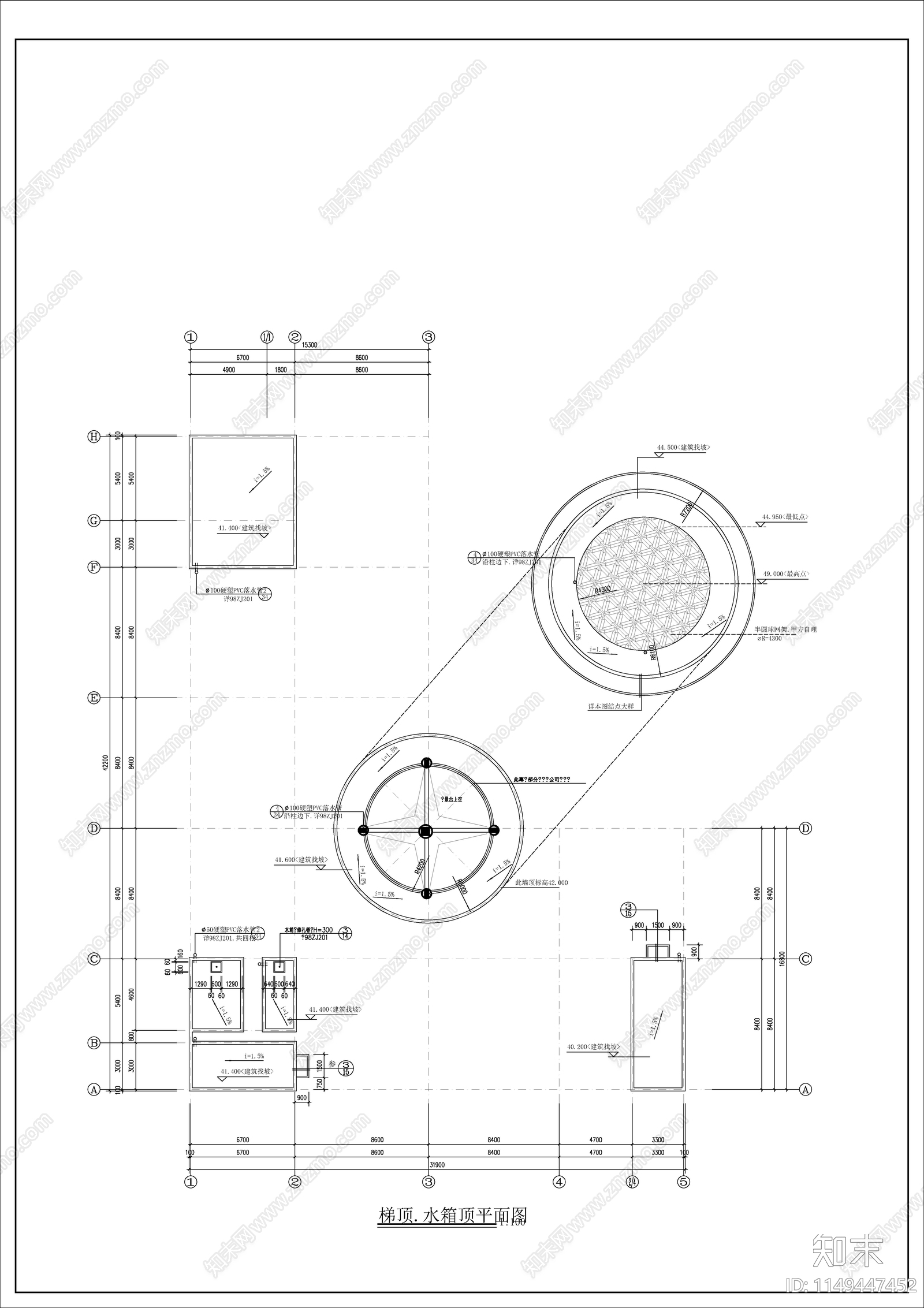 欧式风格酒店建筑方案cad施工图下载【ID:1149447452】