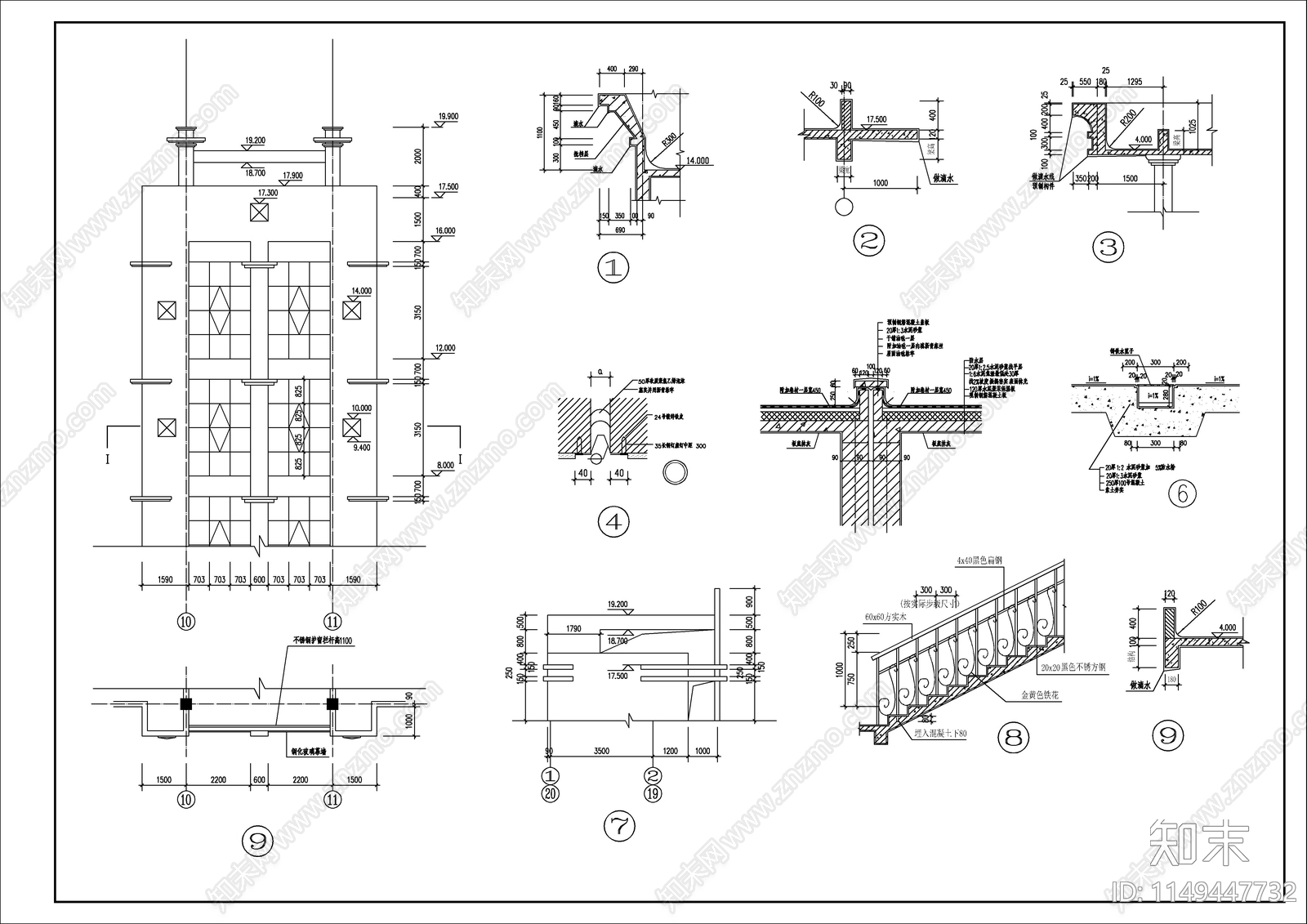 厂房建筑施工图cad施工图下载【ID:1149447732】