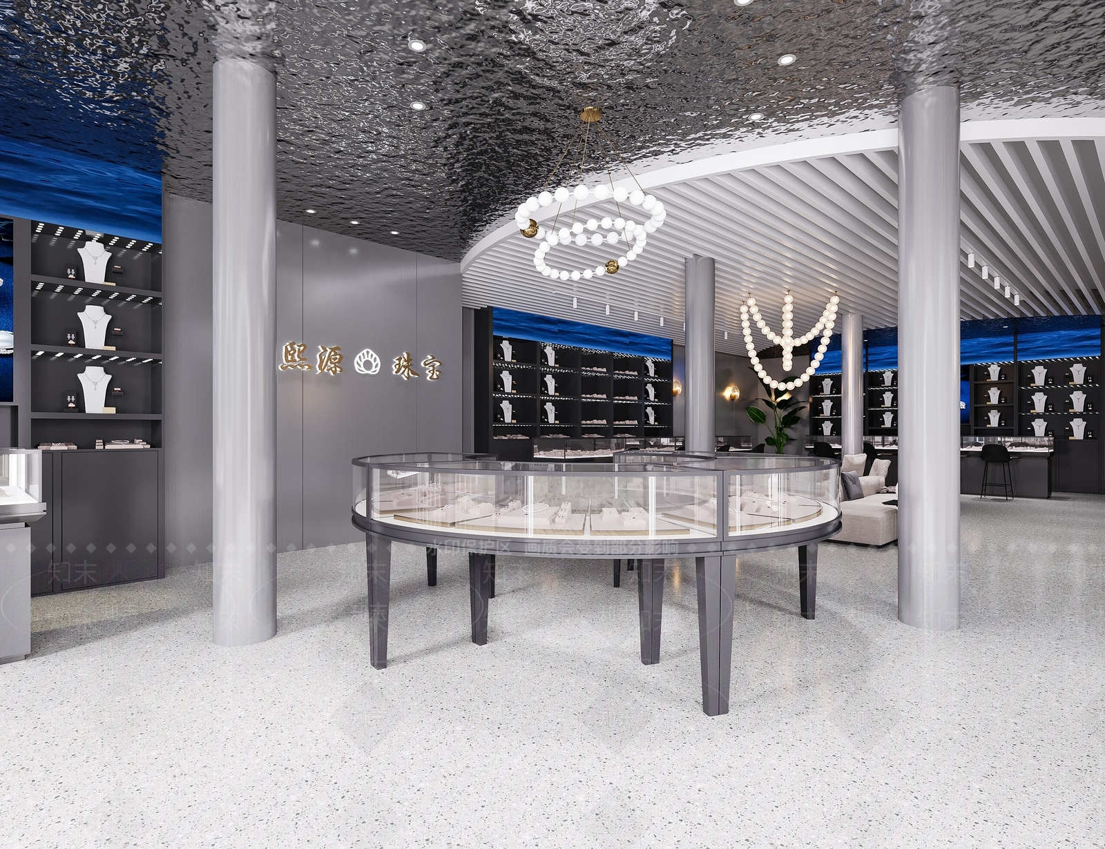 现代珠宝店3D模型下载【ID:1149451350】