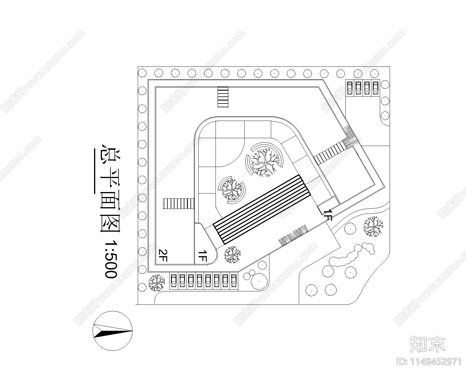 幼儿园设计cad施工图下载【ID:1149452971】