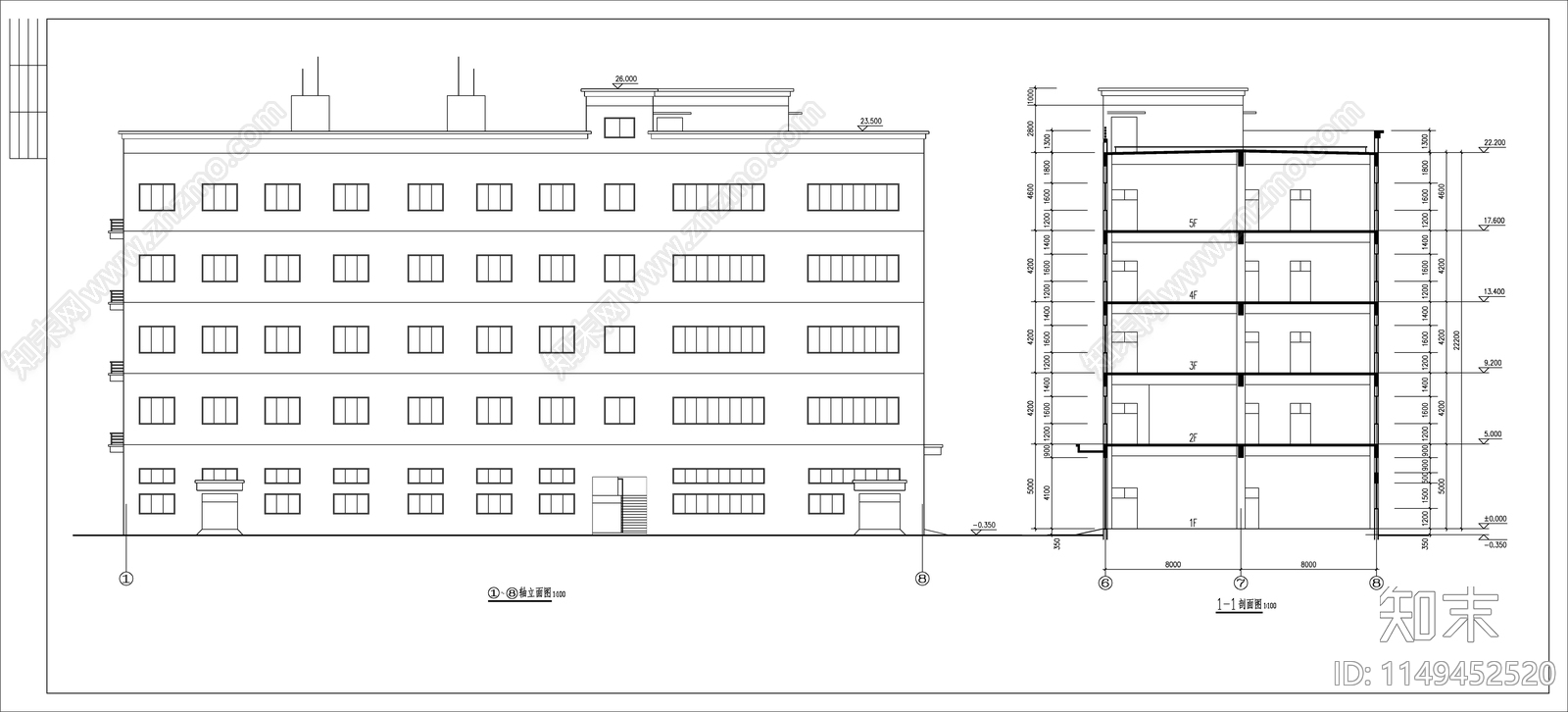 电子厂房建筑cad施工图下载【ID:1149452520】