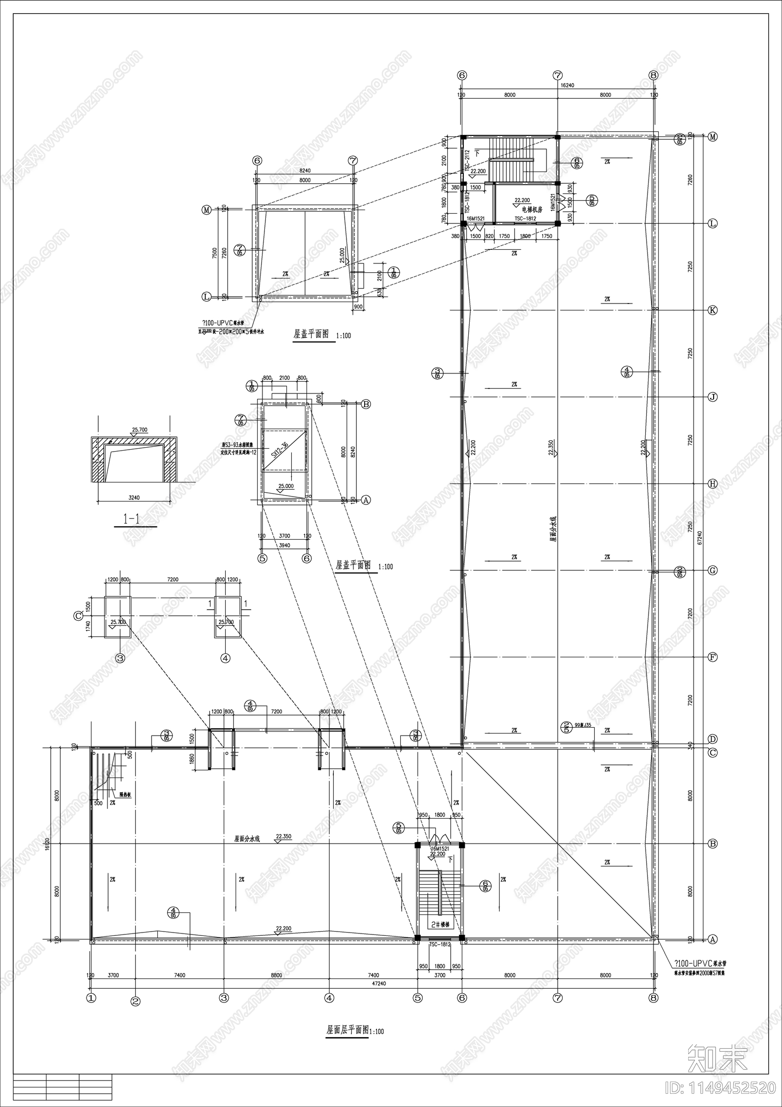 电子厂房建筑cad施工图下载【ID:1149452520】