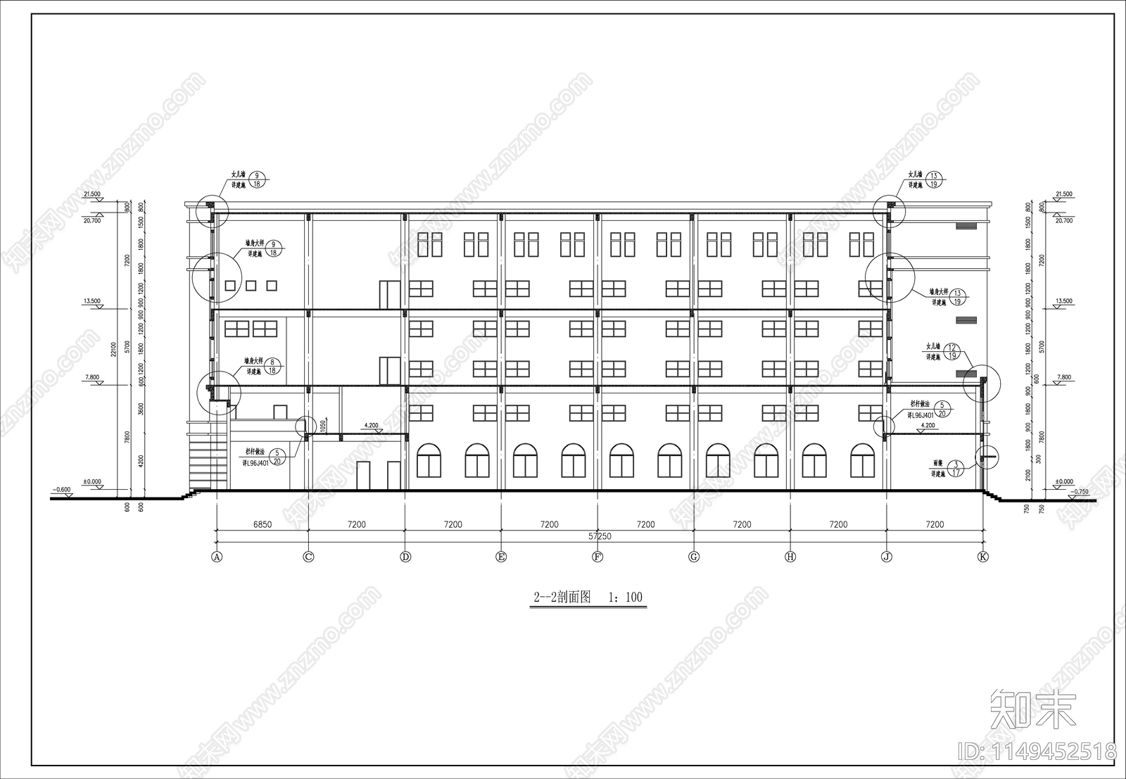 药品厂房建筑cad施工图下载【ID:1149452518】