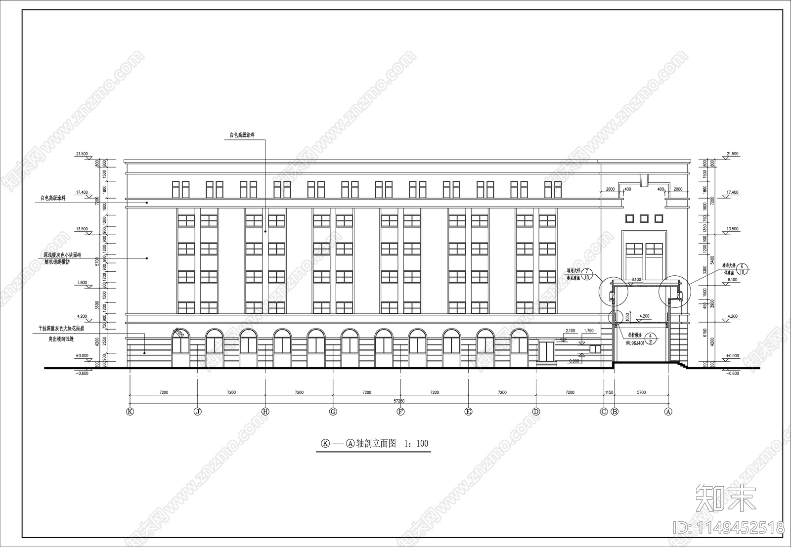 药品厂房建筑cad施工图下载【ID:1149452518】