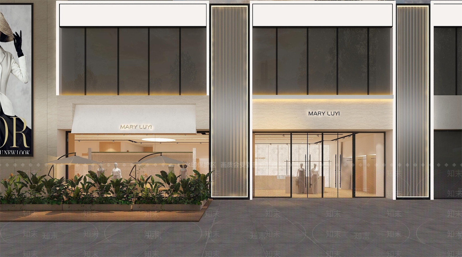侘寂服装鞋店3D模型下载【ID:1149454467】