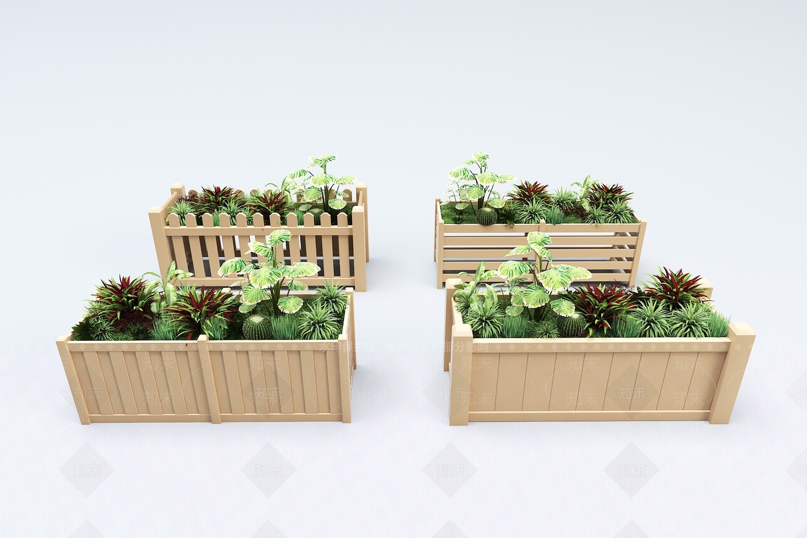 现代花箱3D模型下载【ID:1149454695】