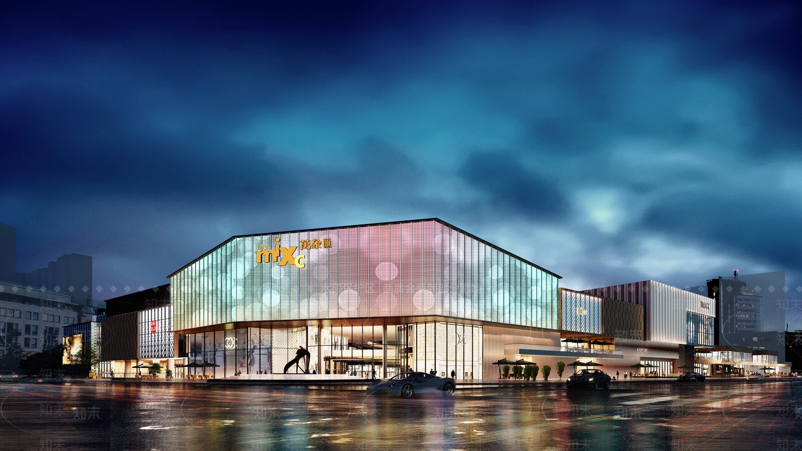 现代购物商业中心SU模型下载【ID:1149456096】