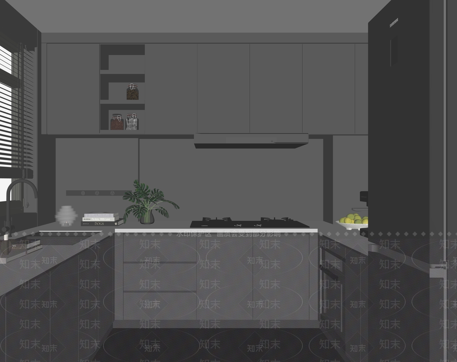 现代家居厨房SU模型下载【ID:1149457204】