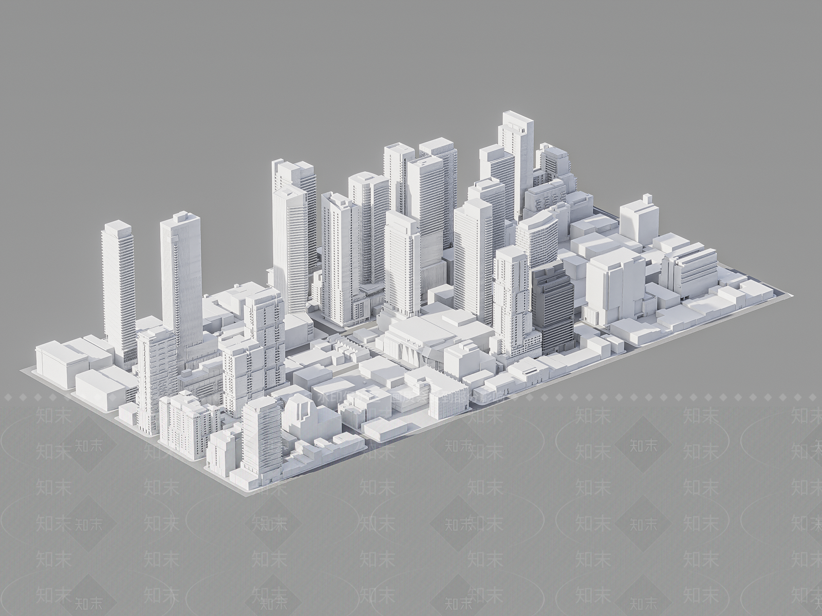 鸟瞰图规划SU模型下载【ID:1200814632】