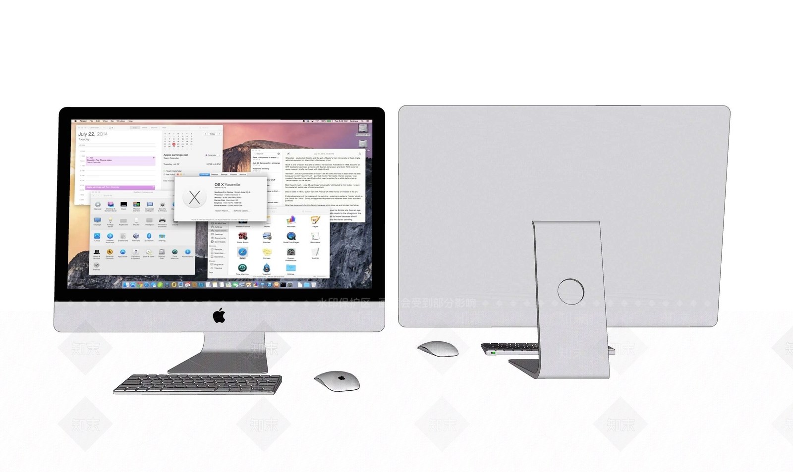 苹果电脑IMAC27寸SU模型下载【ID:1149474765】