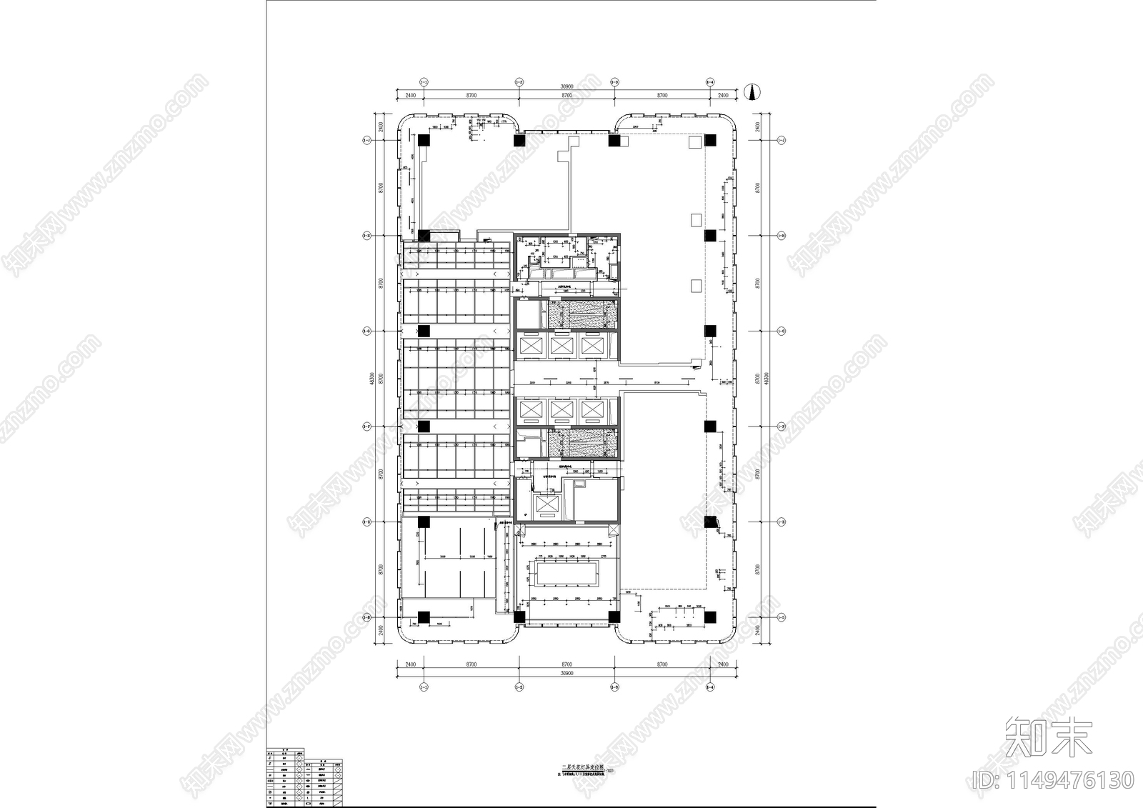 万科滨江大都会售楼处cad施工图下载【ID:1149476130】