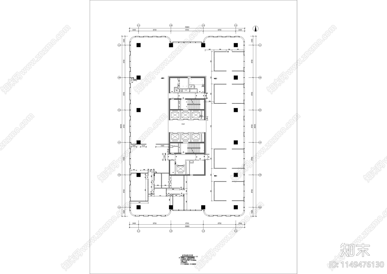 万科滨江大都会售楼处cad施工图下载【ID:1149476130】