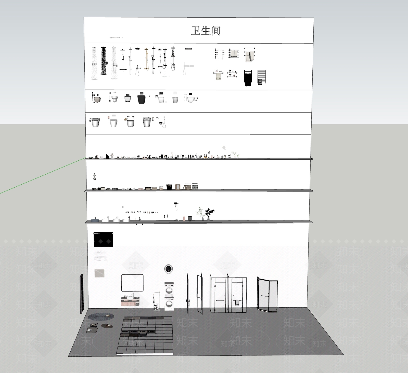 卫浴小件SU模型下载【ID:1149479039】