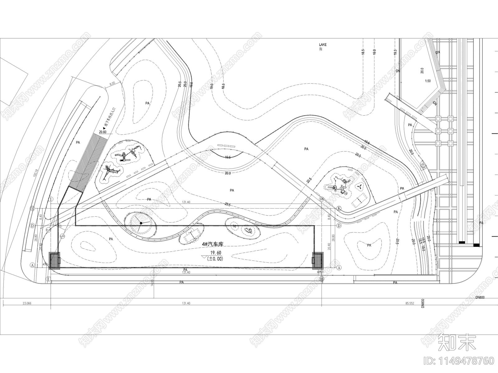 三套小型公共地下车库施工图下载【ID:1149478760】