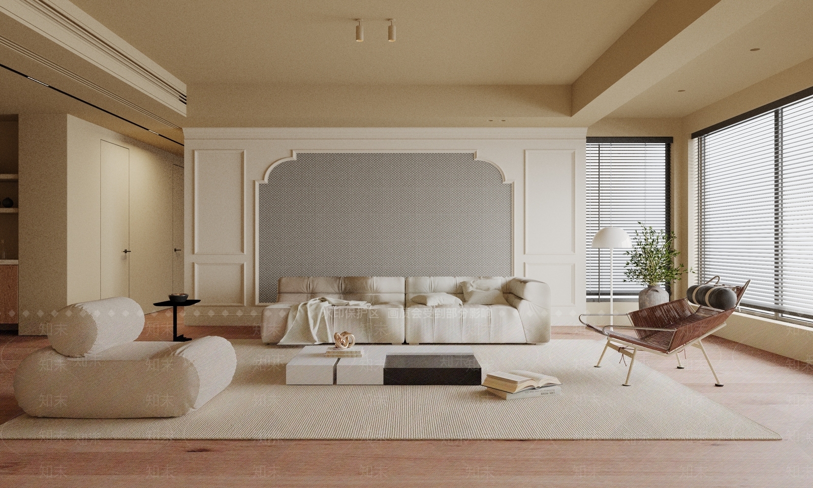 轻法式简约客厅3D模型下载【ID:1149482933】